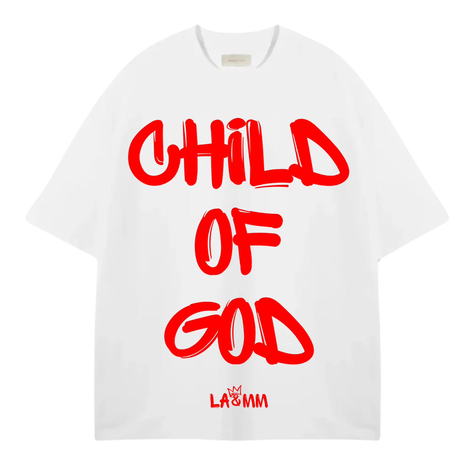Child Of God White OVERSIZED Premium Тениска