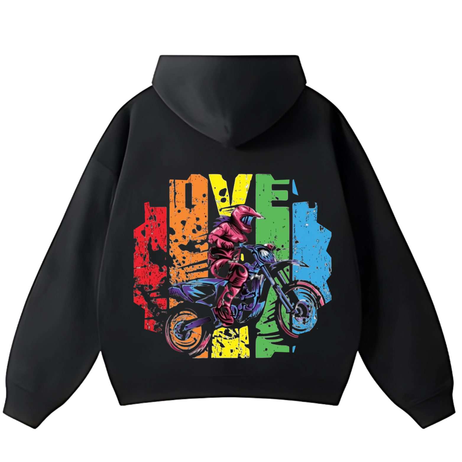 Girls Love Motocross Унисекс Худи